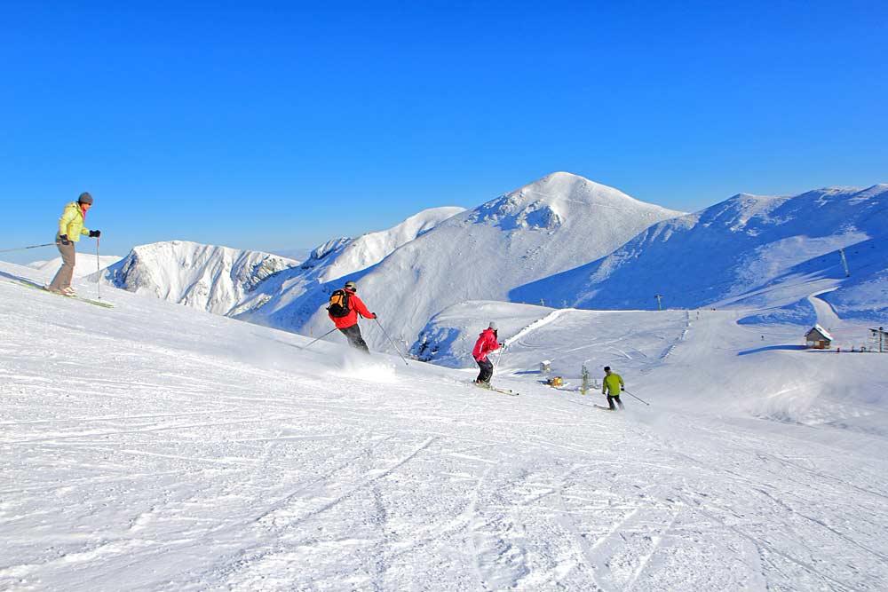 Skifahrer in Mont Dore