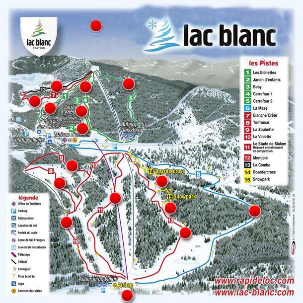 Pistenplan Le Lac Blanc
