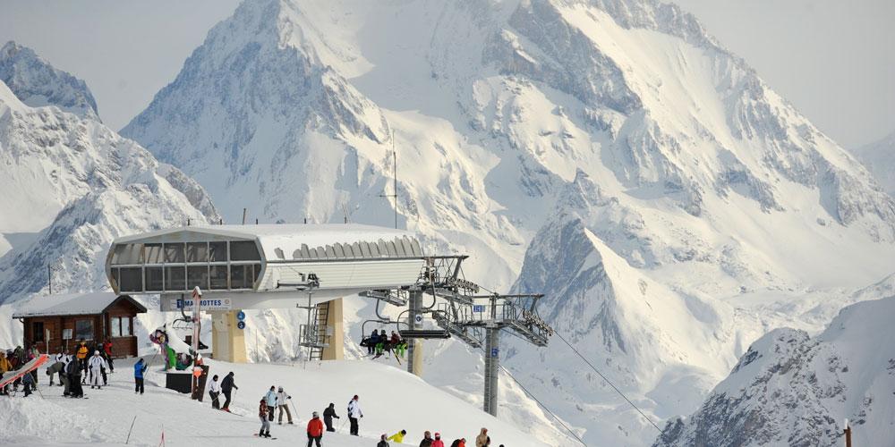 Courchevel Alpen Magnet Poly,Souvenir Frankreich Skisportgebiet 