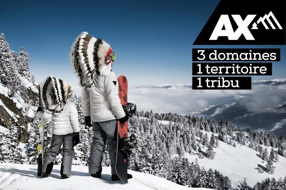 Blick ins Skigebiet Ax 3 Domaines