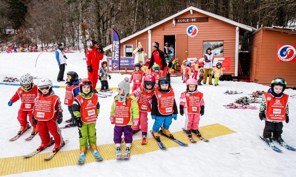 Kinder-Skischule in Montclar