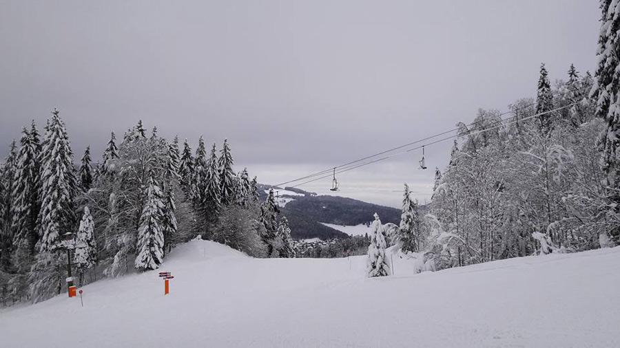 Aussicht im Skigebiet Métabief
