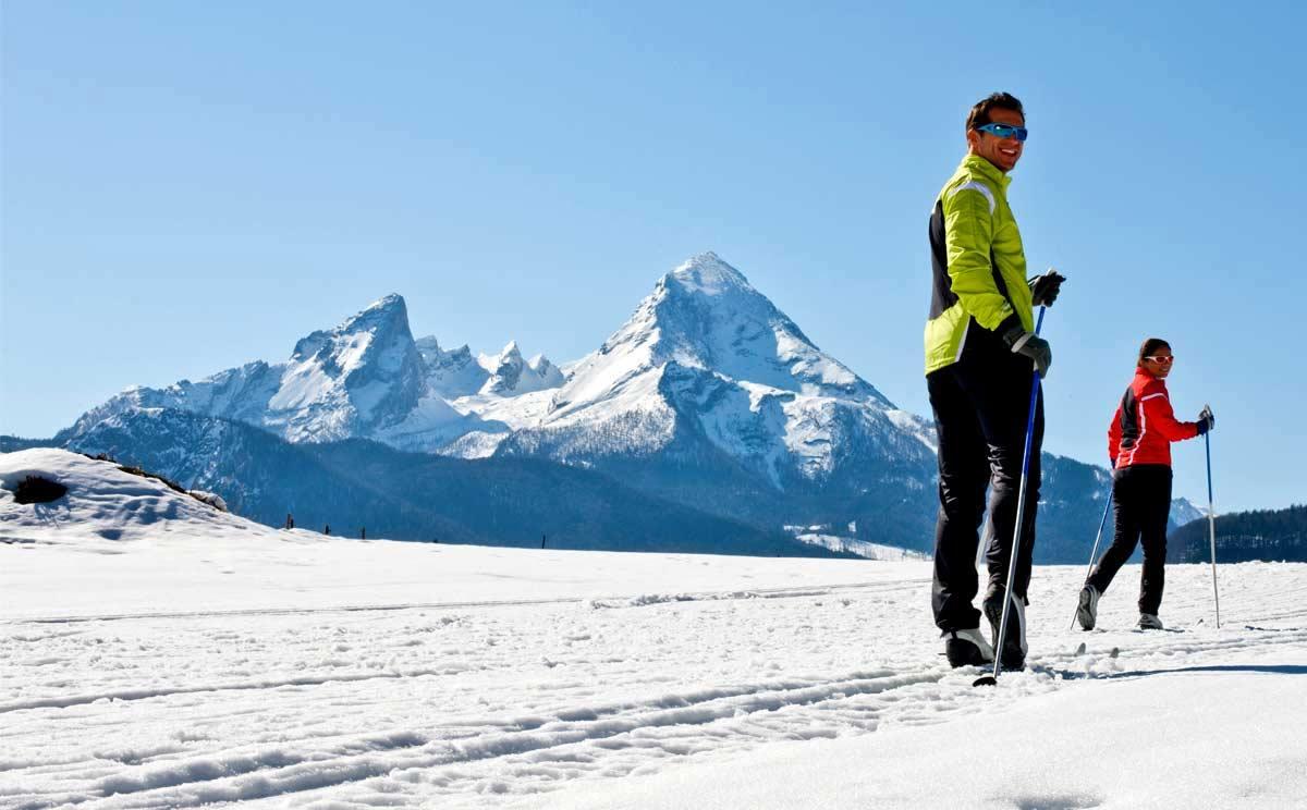 Das Berchtesgadener Land bietet 100 Kilometer gespurte Loipen