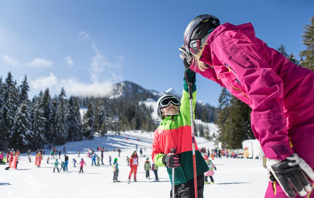 Kinderskifahren in Garmisch