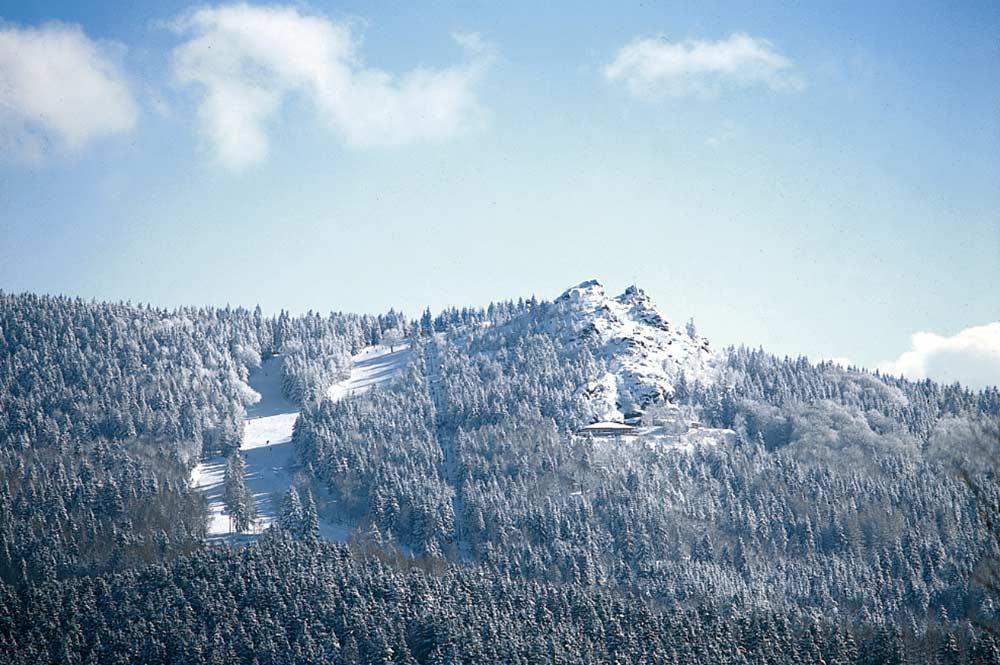 Bergpanorama mit Skigebiet