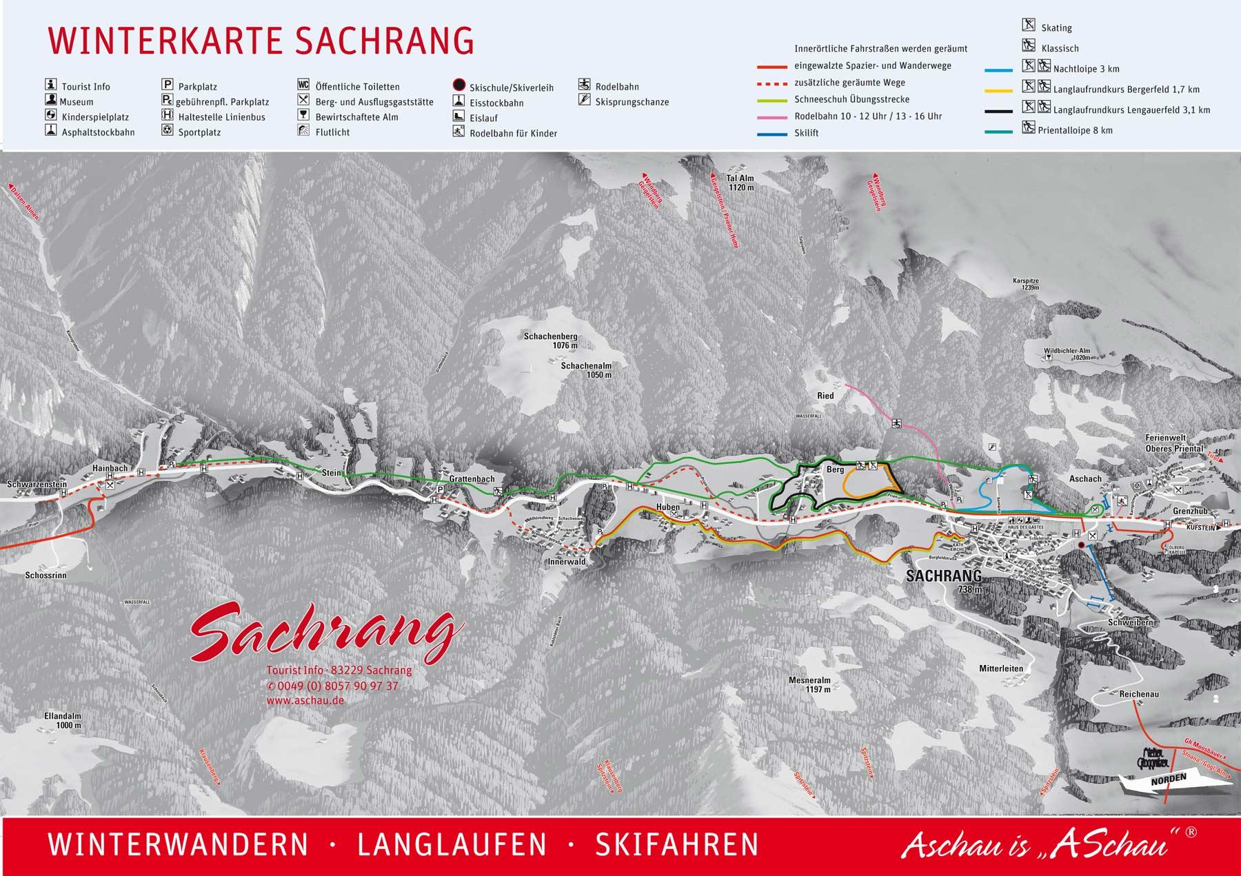 Winterkarte Sachrang