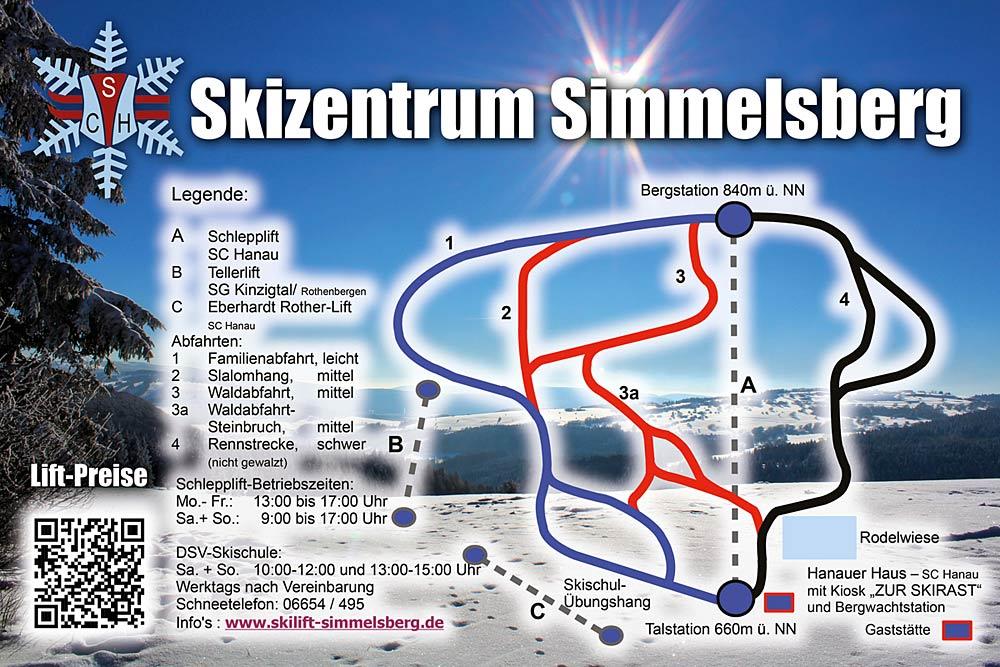Pistenplan Simmelsberg