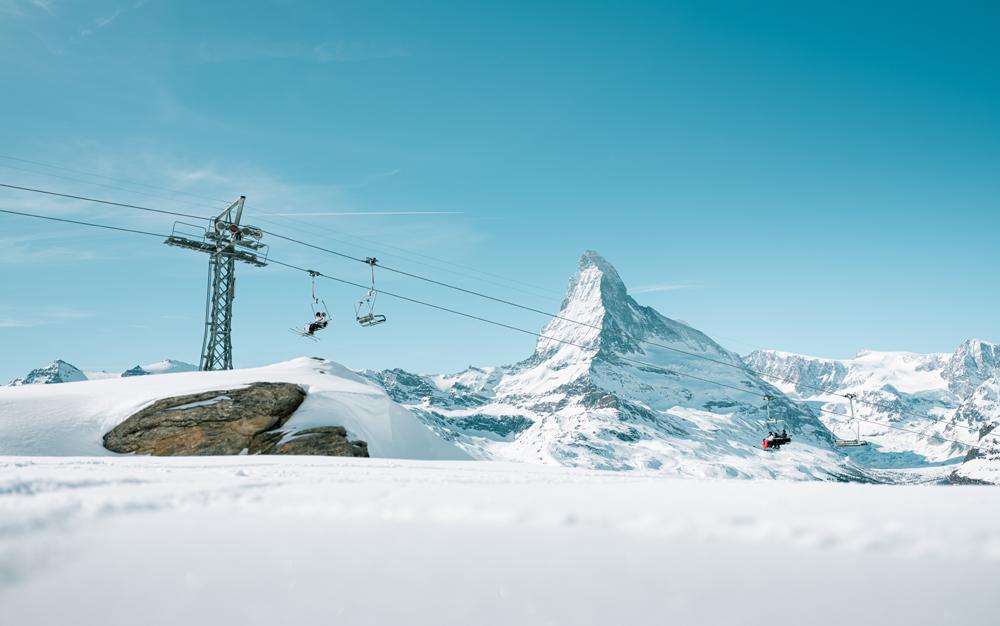 Sesselbahn vor dem Matterhorn