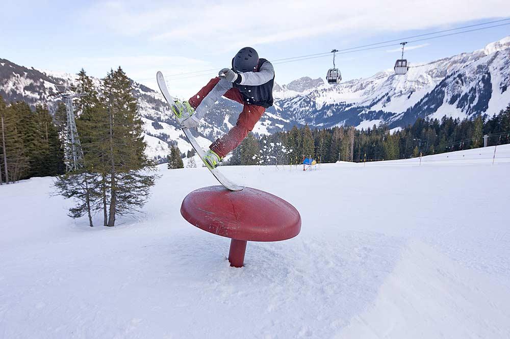 Freestyler im Skigebiet Dorf-Sörenberg