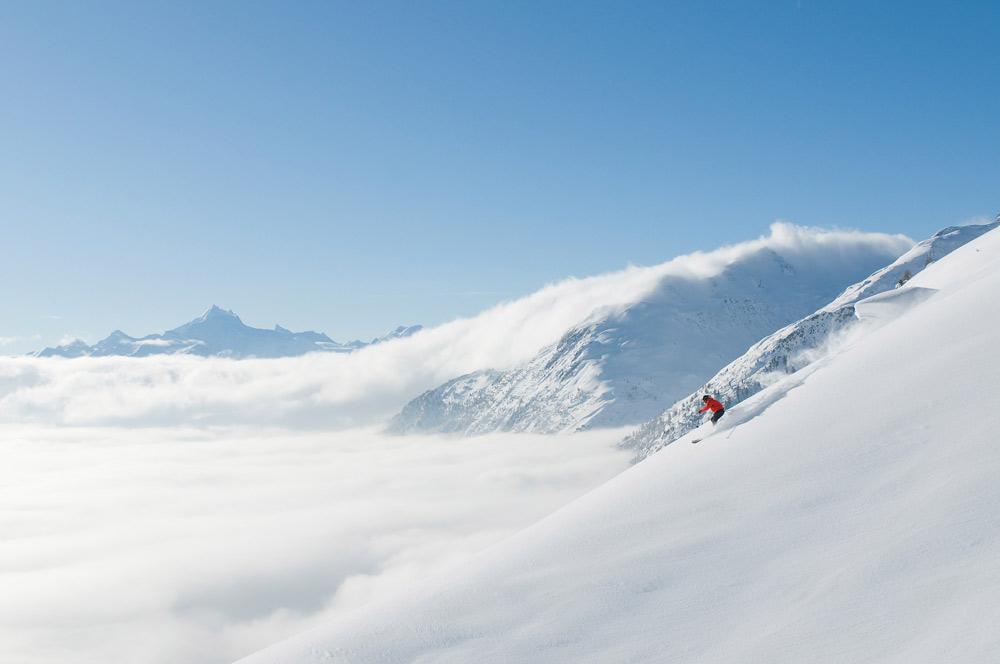 Skifahren auf der Lauchernalp