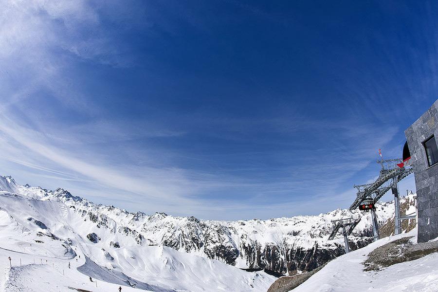 Panorama im Skigebiet Ischgl-Samnaun