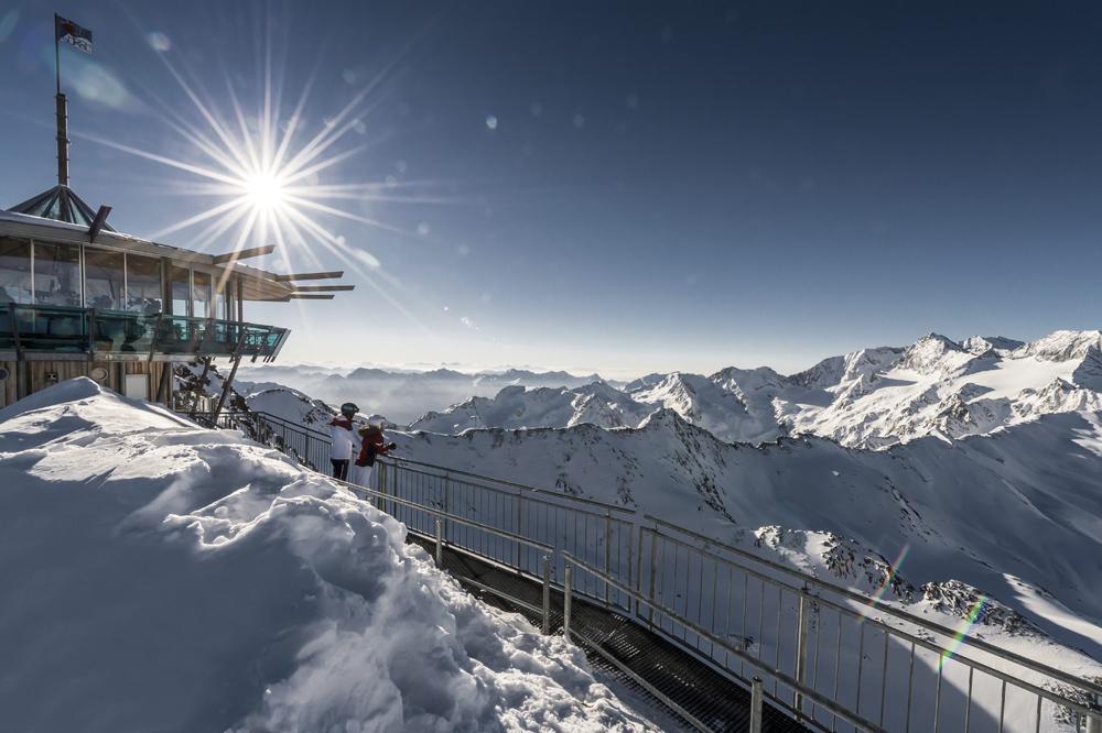 Panorama im Skigebiet Gurgl