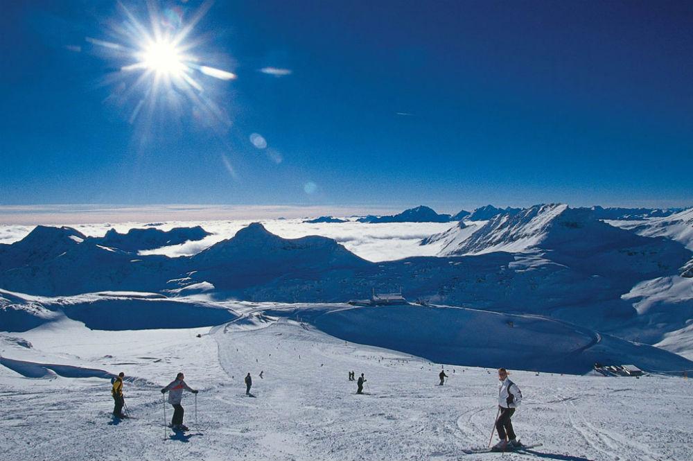Traumpanorama im Skigebiet Mölltaler Gletscher