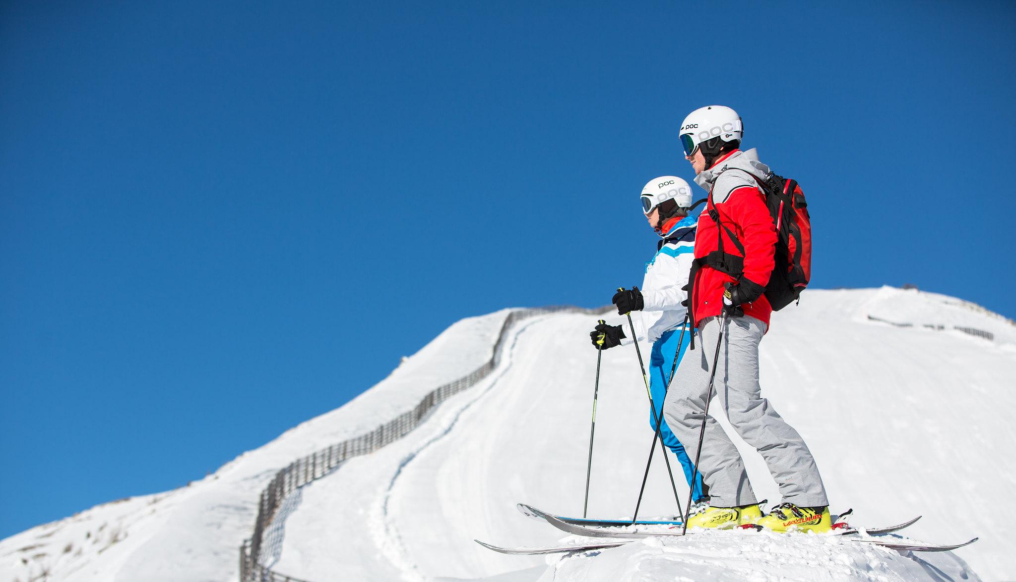 Skifahrer im Salzburger Lungau