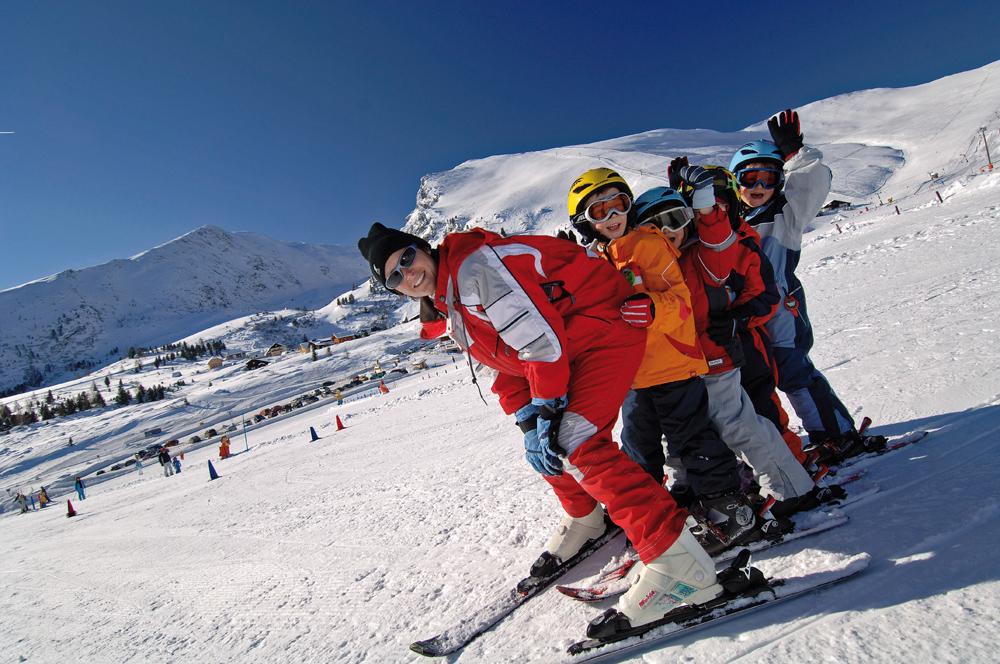 Kinderskikurs im Skigebiet Falkert