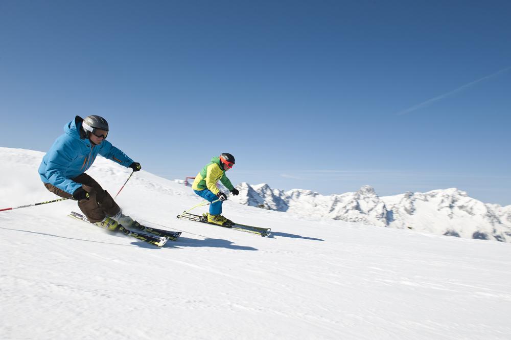 Rasante Abfahrten im Skigebiet Hinterstoder