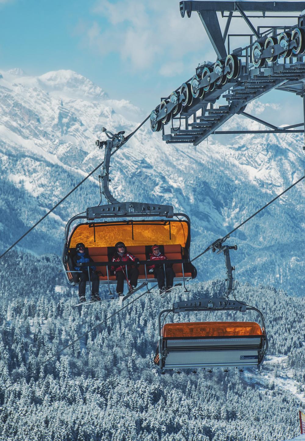 Sessellift im Skigebiet Dachstein West