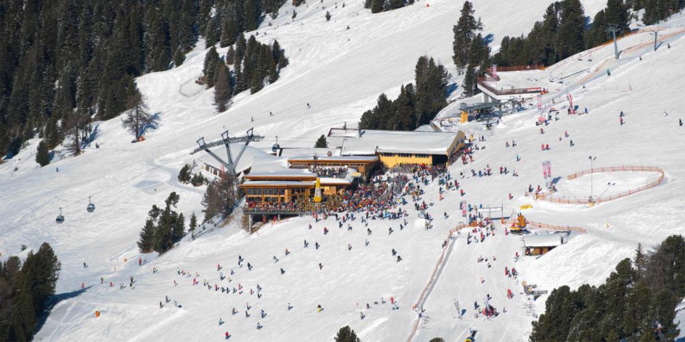 Luftbild Skigebiet Hochzeiger
