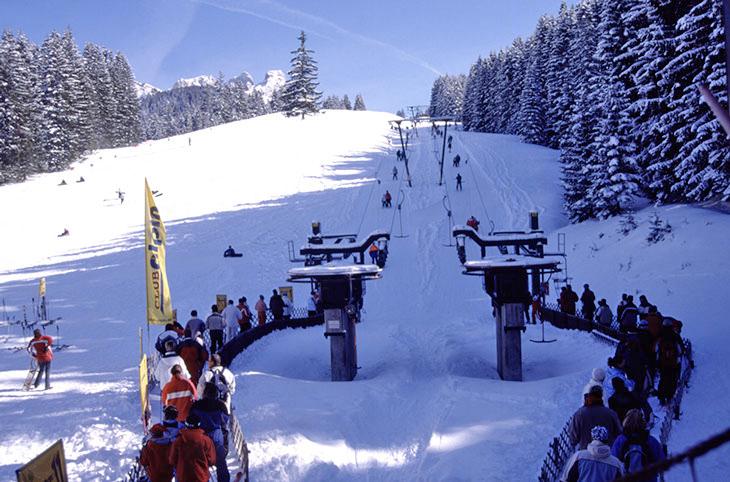 Schlepplift im Skigebiet Füssener Jöchle