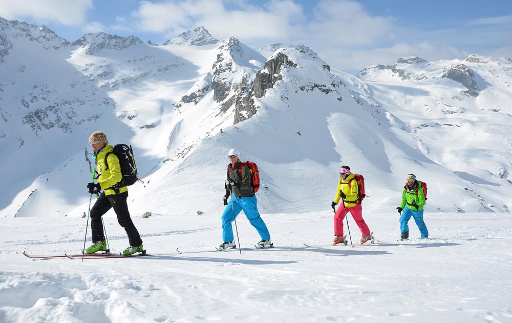 Skitour im Skigebiet Weißsee