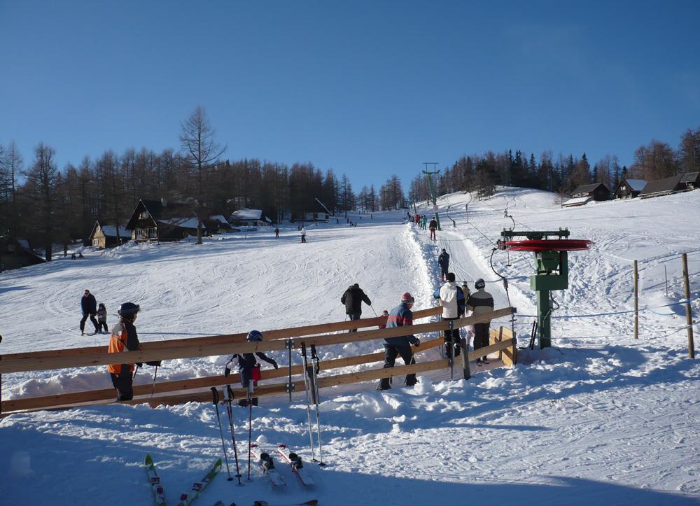 Schlepplift im Skigebiet Aflenz-Bürgeralm