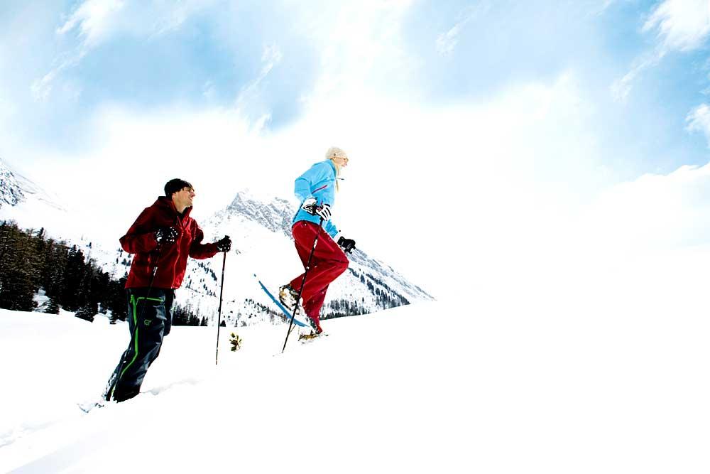 Schneeschuhwanderer in Ski Zillertal 3000