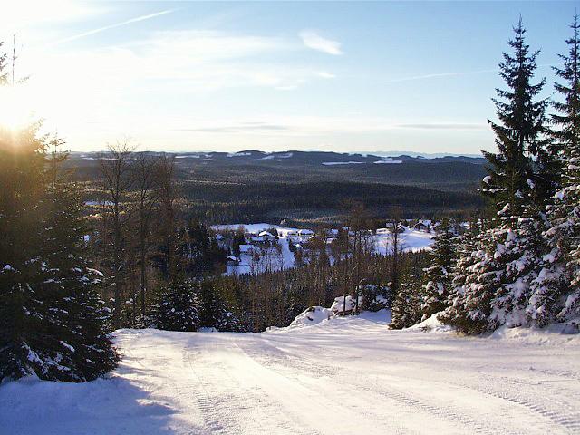 Aussicht vom Skigebiet