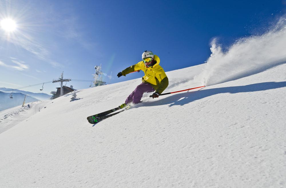 Skifahrer auf der Gemeindealpe