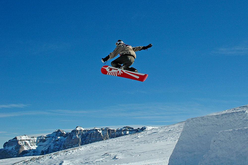 Snowboard-Freestyle in Folgarida