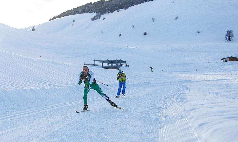 Langlaufen in der Skiregion Monte Bondone