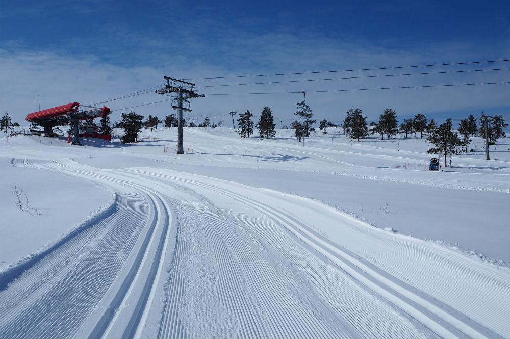 Loipen im Skigebiet Vradal Skicenter