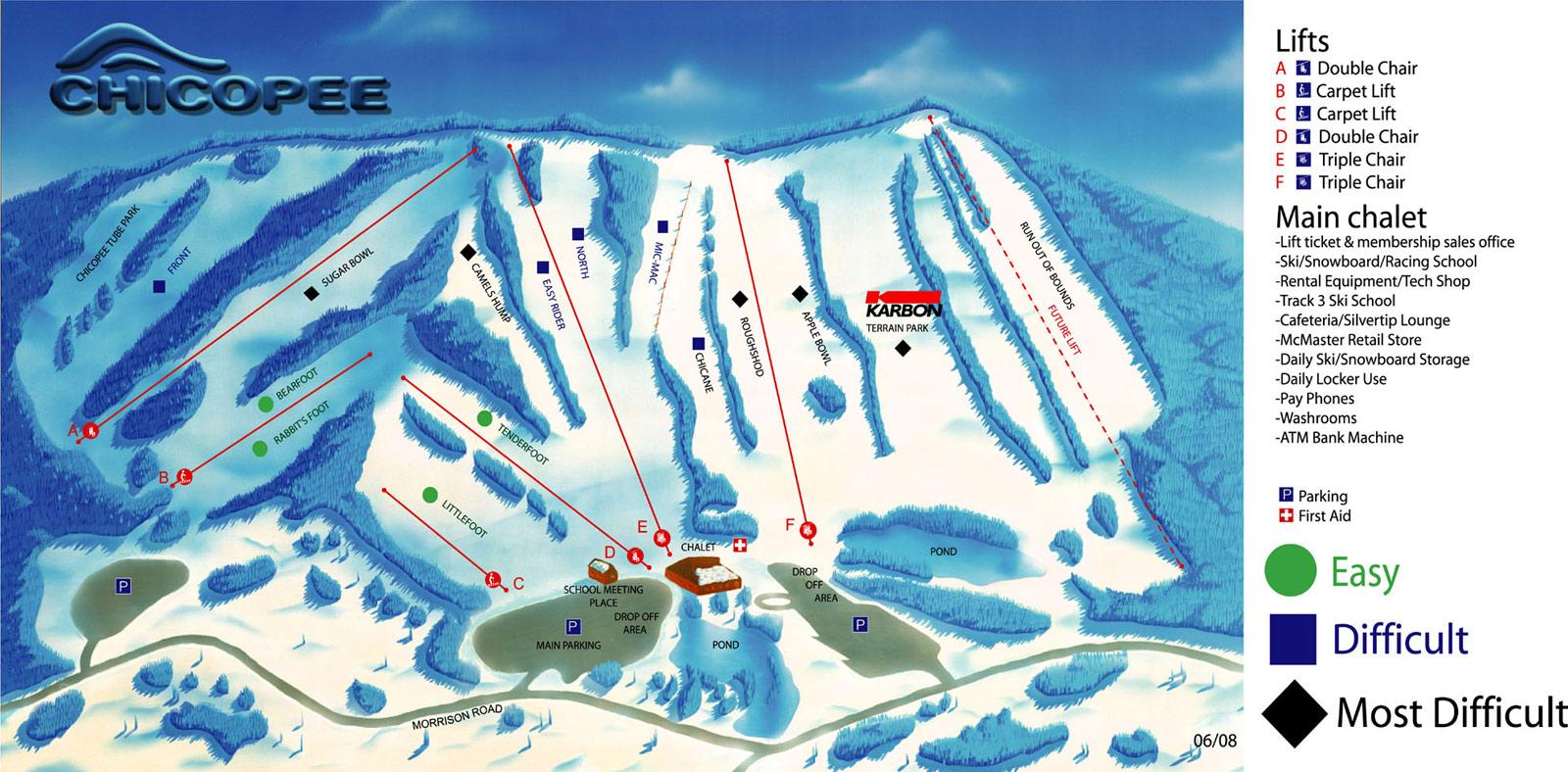 Pistenplan Ski Chicopee