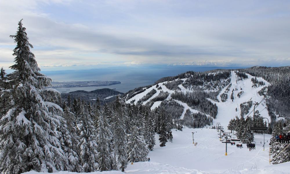 Ausblick vom Skigebiet Cypress Mountain