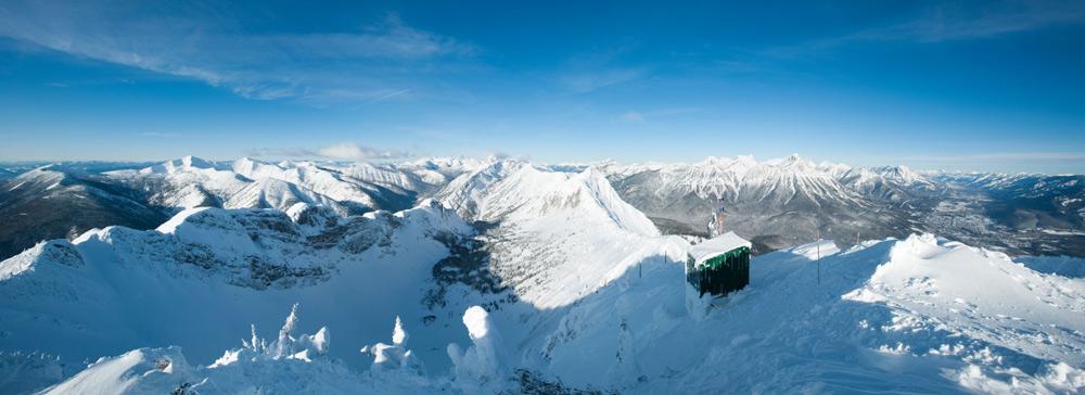 Panoramablick im Skigebiet Fernie