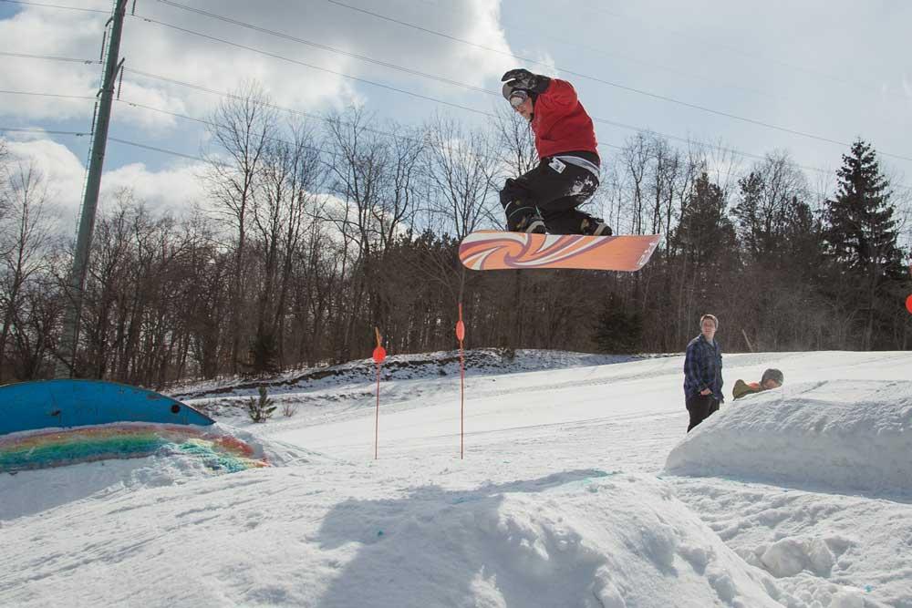 Jump im Snowpark