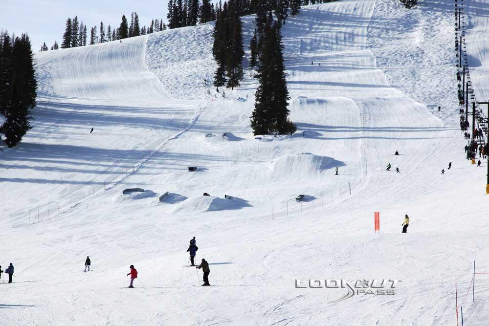 Snowpark in Lookout Pass