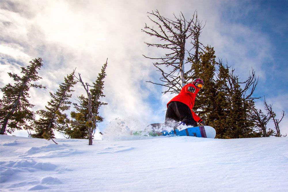 Snowboarder in Showdown Montana