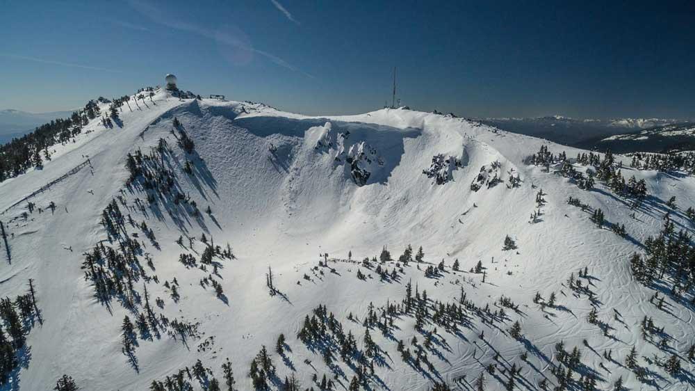 Blick auf das Skigebiet Mount Ashland