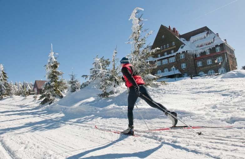 Langlauf im Skigebiet Klinovec
