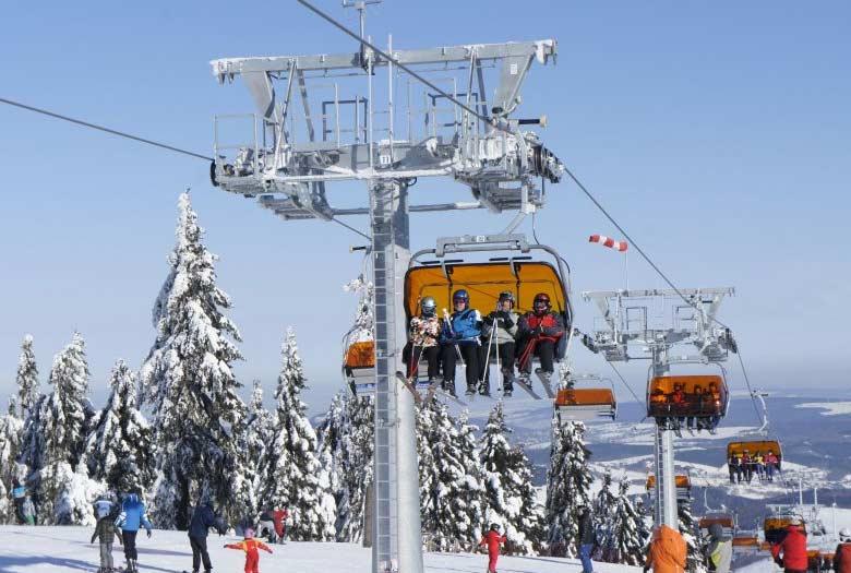 Das Skigebiet Klinovec ist komplett modernisiert