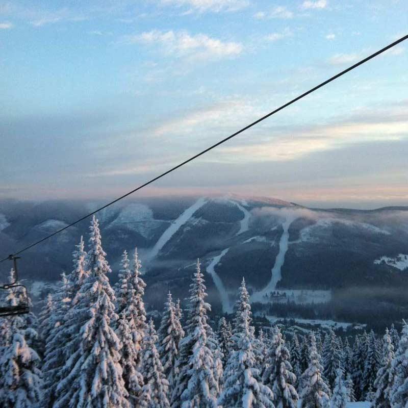Skiareal Hromovka - ideal für geübte Skifahrer
