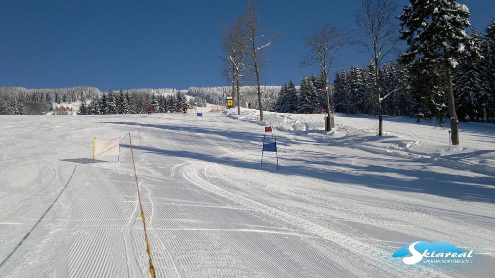 Slalomstrecke im Skiareal Horni Domky