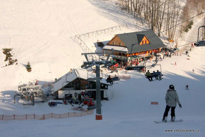 Talstation des Skiareals Aldrov