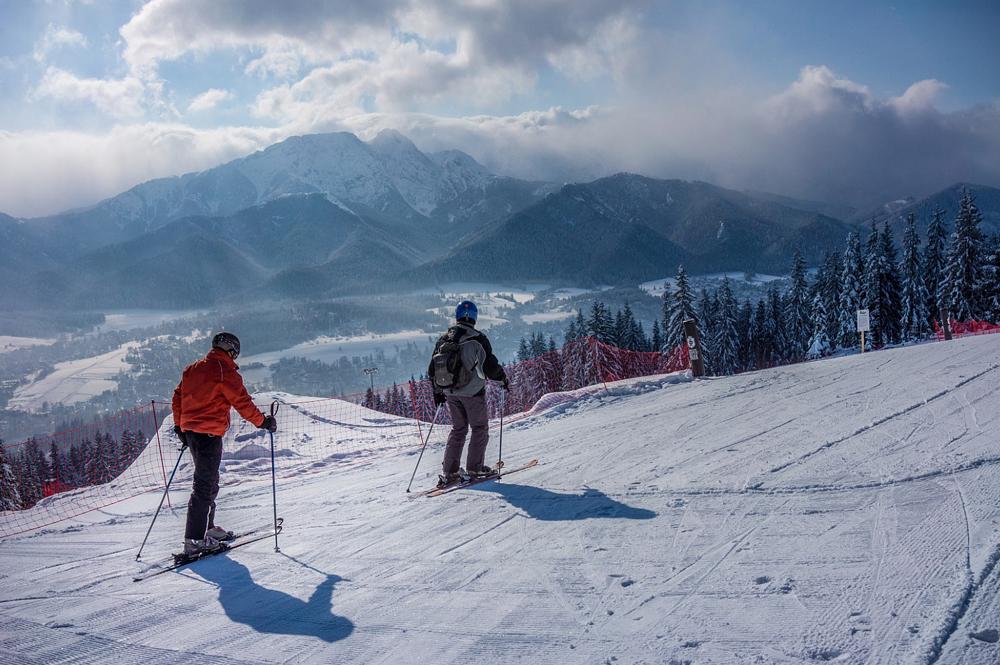 Pisten im Skigebiet Gubalowka in Zakopane