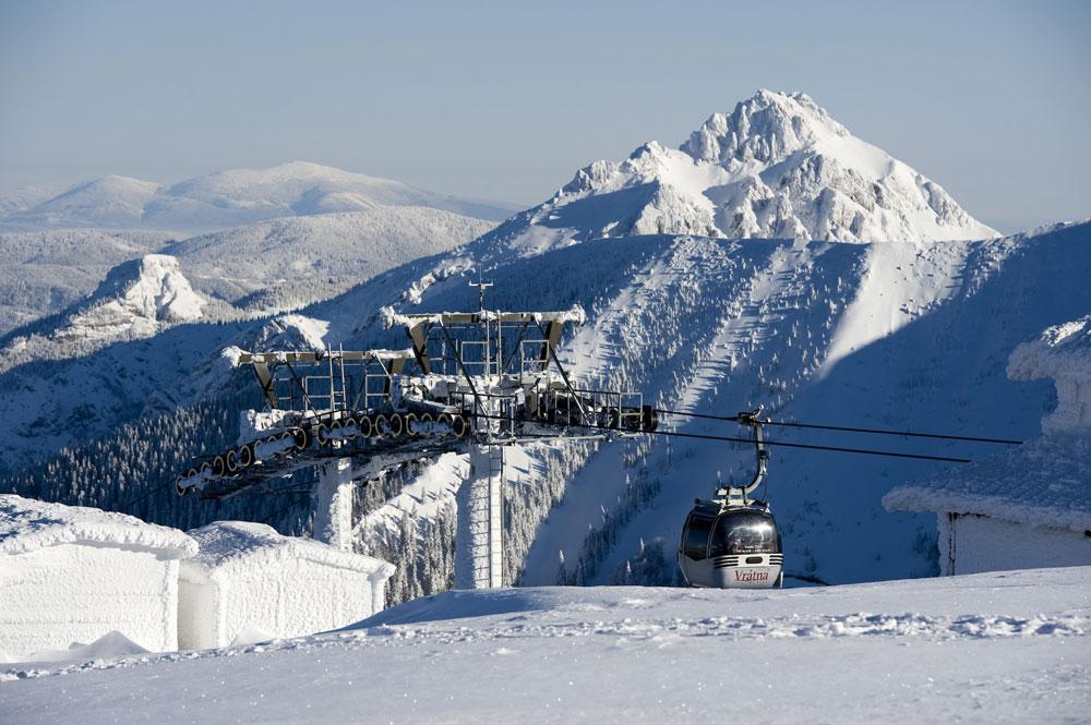 Panorama im Skigebiet Vratna Tal