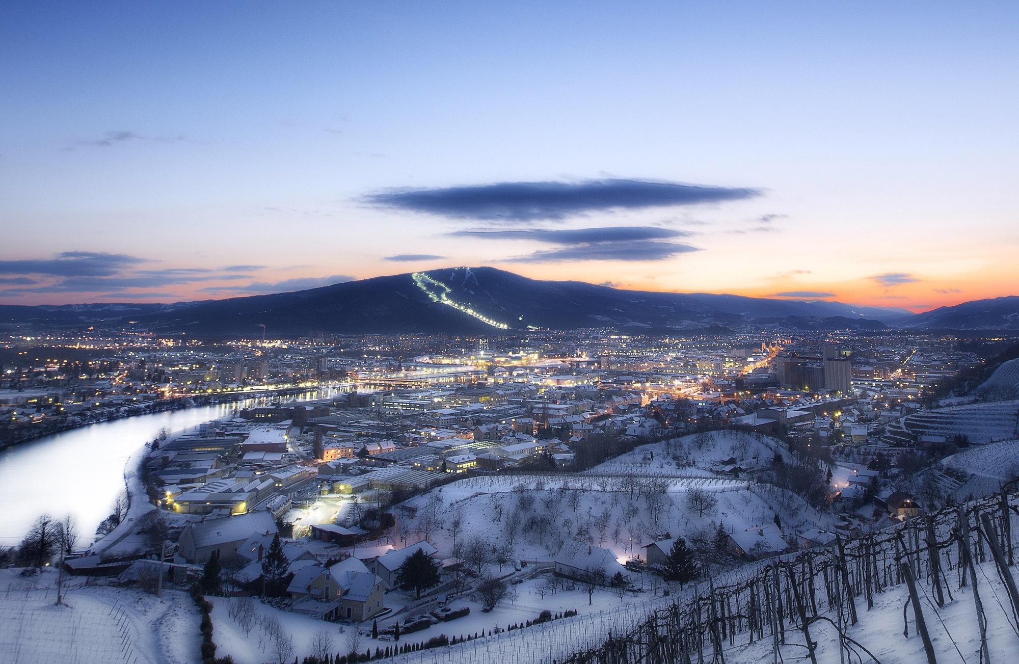 Winterpanorama Maribor Pohorje