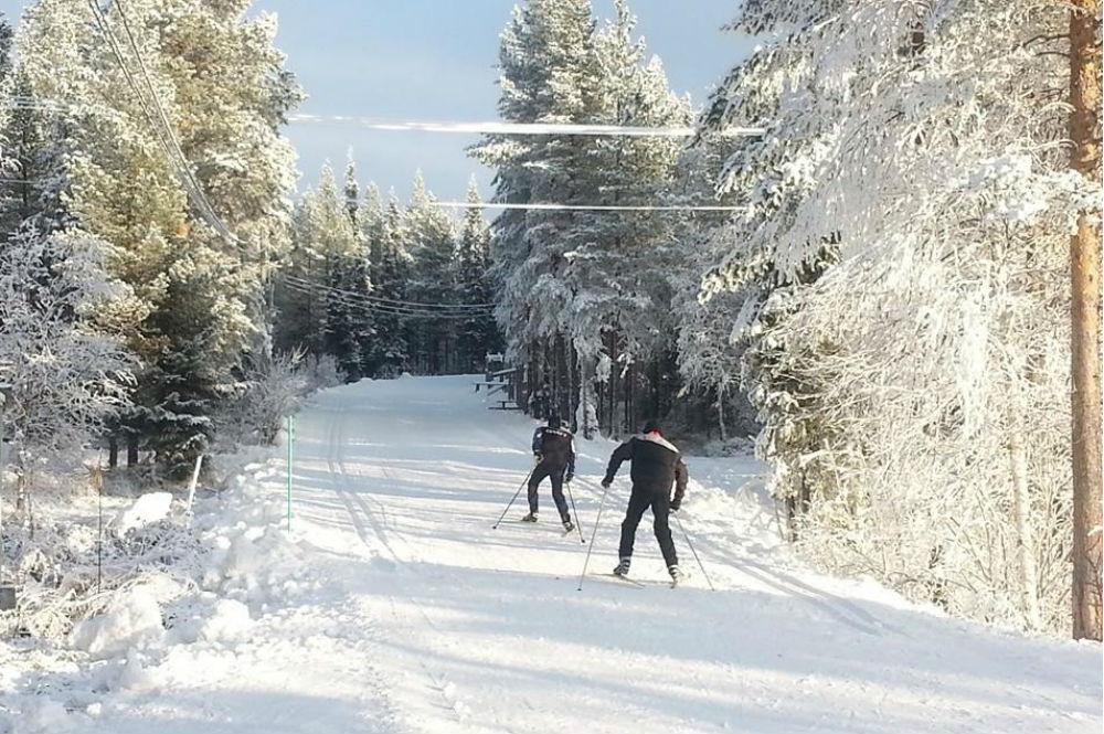 Langläufer im Skigebiet Ski Levi