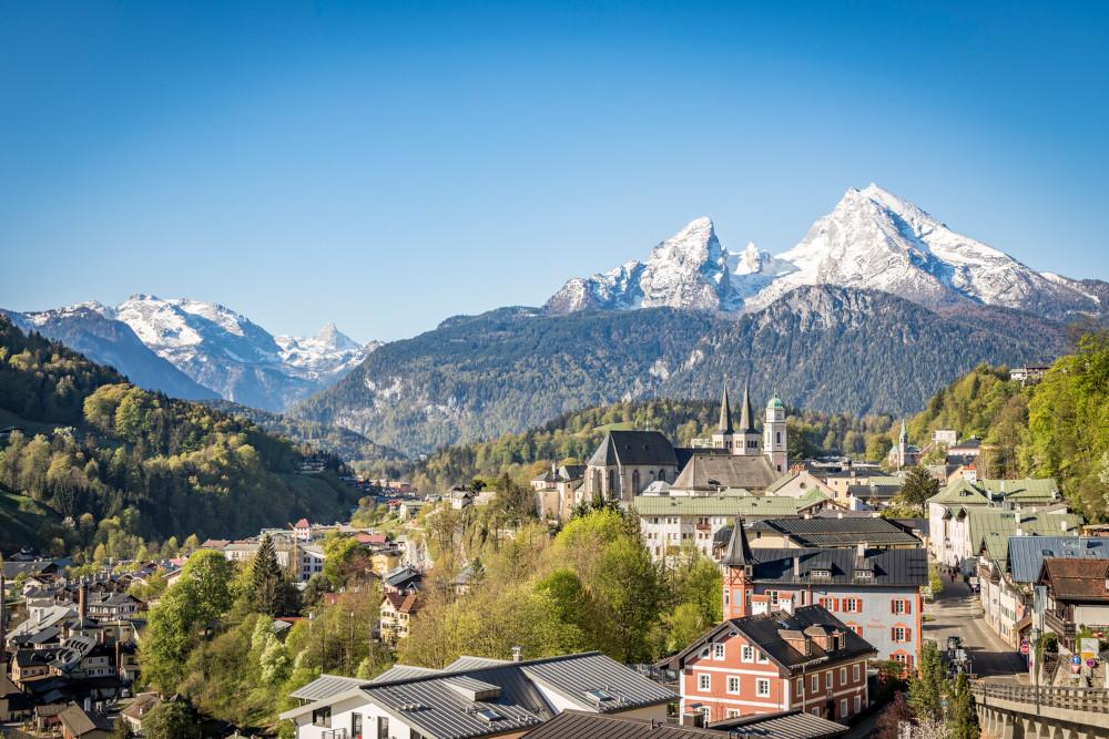 Berchtesgaden mit dem Watzmann im Hintergrund
