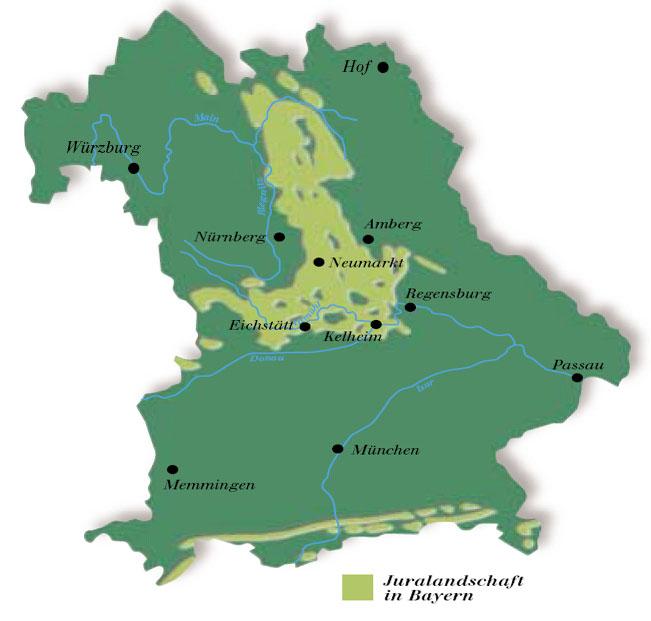 Juralandschaft in Bayern