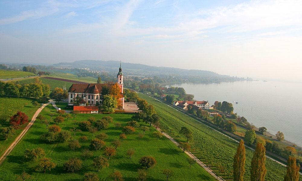 Wacht über den Bodensee: Die Klosterkirche Birnau